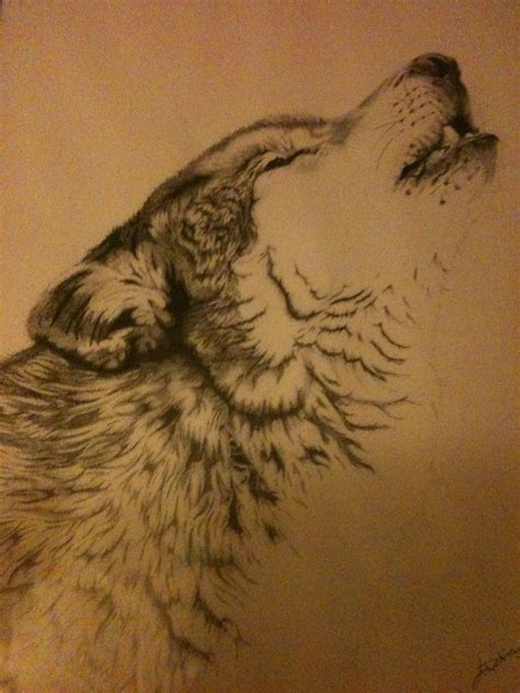Pen And Ink Wolf All In Ink Dots By Kd Aiardo My Artwork