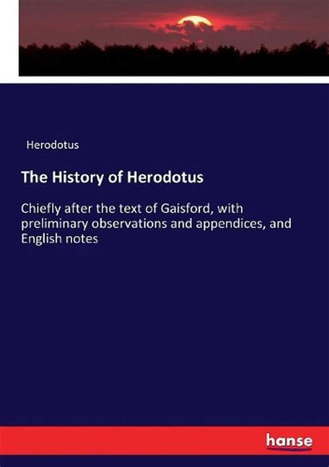 History Of Herodotus By Herodotus English Paperback Book Free