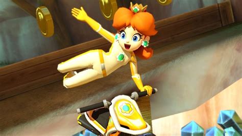 Mario Kart Princess Daisy Bikesuit Cosplay Costume