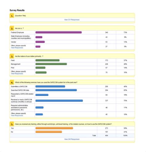 Survey Report Template