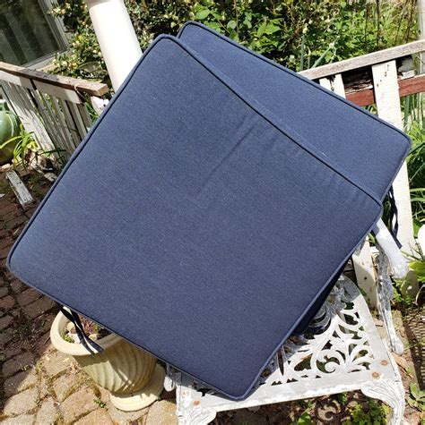Sunbrella Chair Cushions Navy X Outdoor Patio Etsy