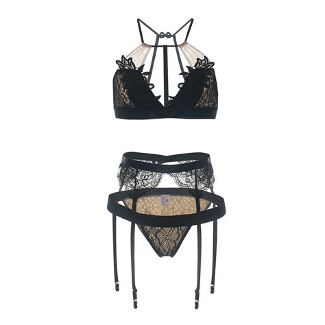Sexy Lace Bra Set Push Up Seamless Embroidery Bralette Erotic Lingerie