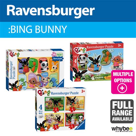 Ravensburger Bing Bunny Childrens Jigsaw Puzzles 3 Designs To Choose