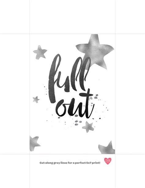 Full Out Star Art Print Cheerleading Digital Download Etsy