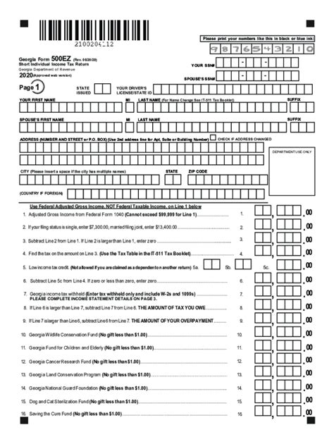 Georgia Income Tax Complete With Ease Airslate Signnow