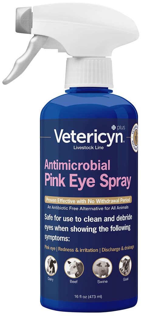 Vetericyn Plus Antimicrobial Pinkeye Spray 16 Oz Jeffers