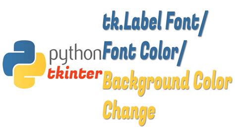 Online Web Coach Python Tkinter Gui Modify Tk Label Font Name Color