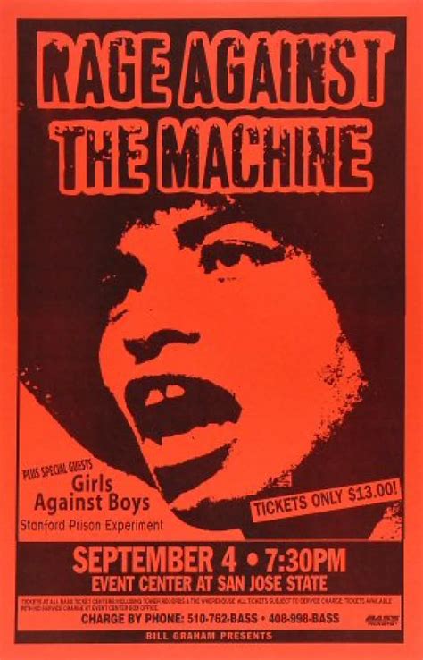 Rage Against Machine Concert Poster