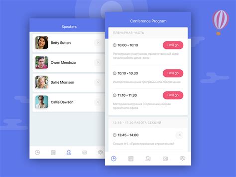 Best free video conferencing apps looking for a temporary or personal solution? Conference Schedule UI by Sergey Kamashkin on Dribbble