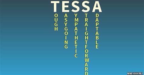 The Meaning Of Tessa Name Meanings
