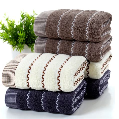 Cotton Bamboo Fiber Bath Face Towels Set Bathroom Super Soft Breathable