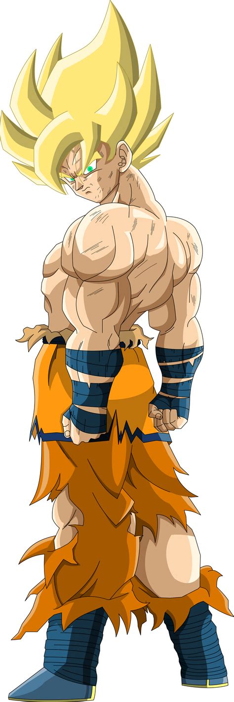 Super Saiyan Goku Frieza Saga Mll Redesign By Mad 54 On Deviantart
