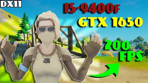 I5 9400f And Gtx 1650 In Fortnite Season 5 Chapter 2 Dx11 All Settings