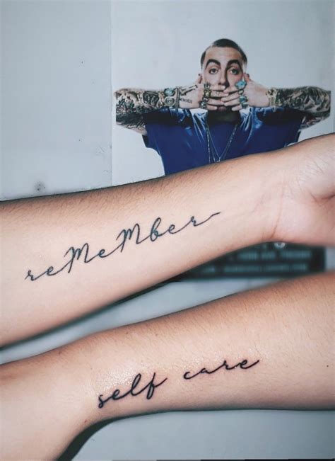 Mac Miller Tattoo Mac Miller Tattoos Remember Tattoo Health Tattoo