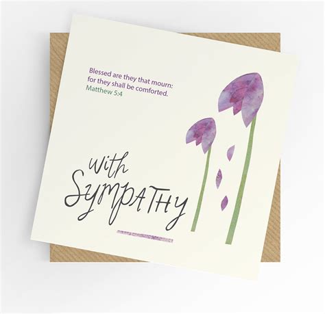 Christian Sympathy Card With Sympathy Scripture Cards Etsy