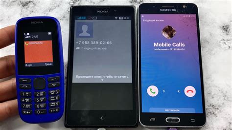 Fake And Real Call Samsung Galaxy J5 Vs Nokia Rm 1030 And Nokia 105