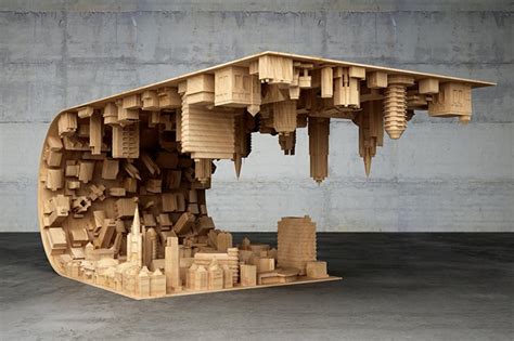 inception inspired wave city coffee table could get your movie geek on