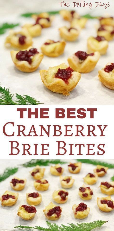 Easy Cranberry Brie Bites The Best Holiday Appetizer Recipe Brie