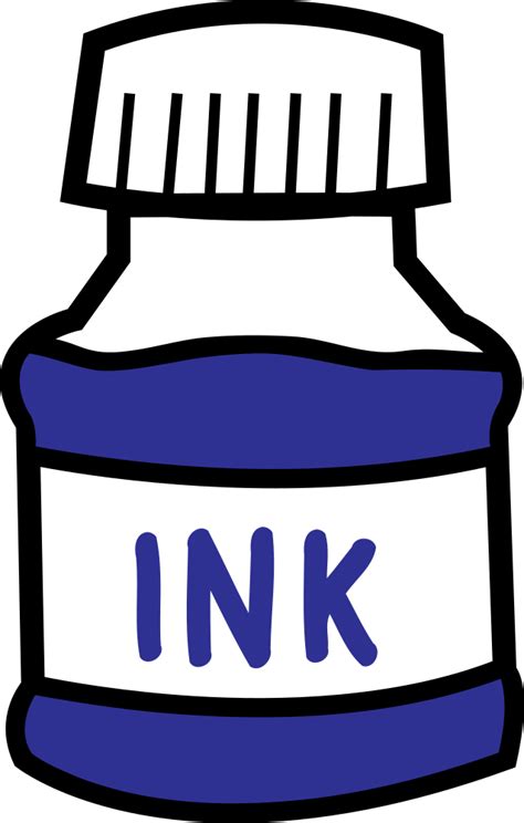 Onlinelabels Clip Art Ink Bottle