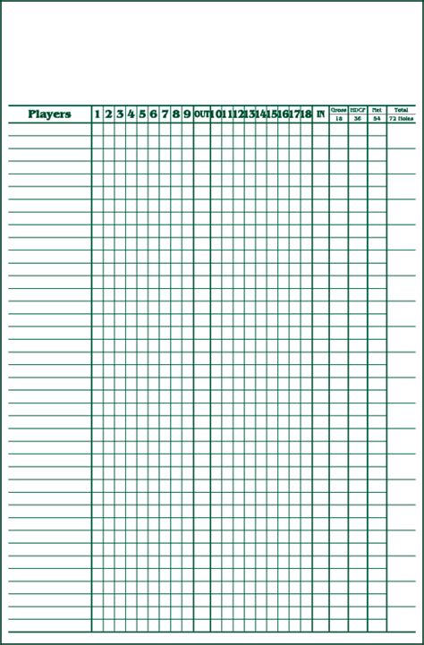 Large Medal Score Sheets — Jmk Sports