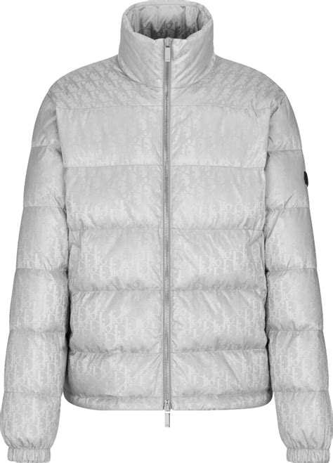 Dior Silver Oblique Puffer Jacket Inc Style