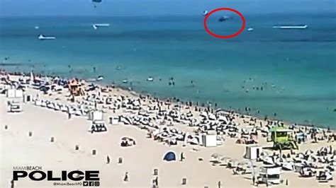 Helicopter Crashes Into South Beach Ocean Miami Beach Cops Say Miami