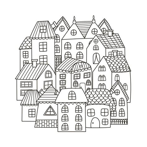 Houses Coloring Book