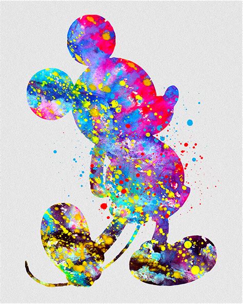 Mickey Mouse Watercolor Art Más Wallpaper Do Mickey Mouse Arte Do