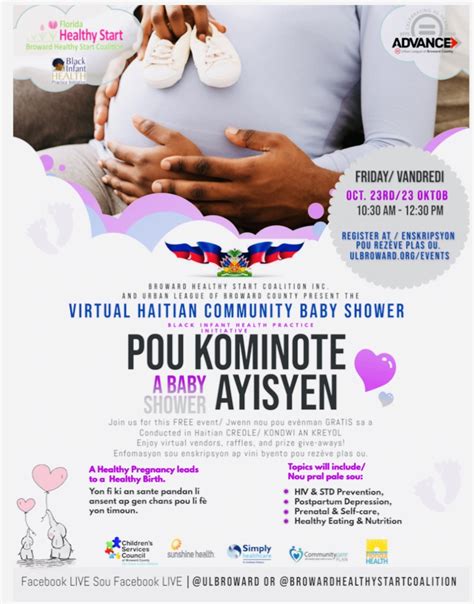 Virtual Haitian Community Baby Shower Broward Healthy Start Coalition