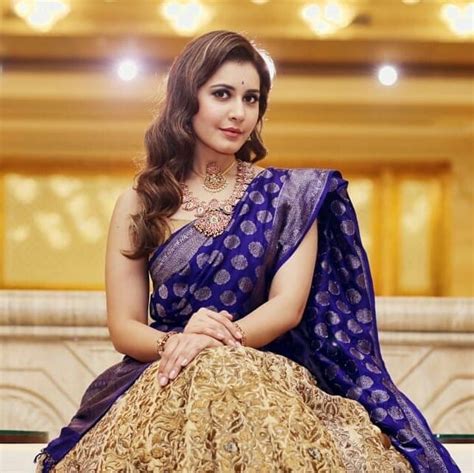 Raashi Khanna Khanna Beautiful One India Beauty Lehenga Ball Gowns