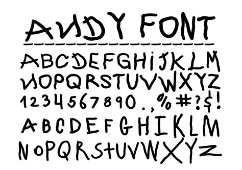 Toy Story Andy Font Images And Photos Finder