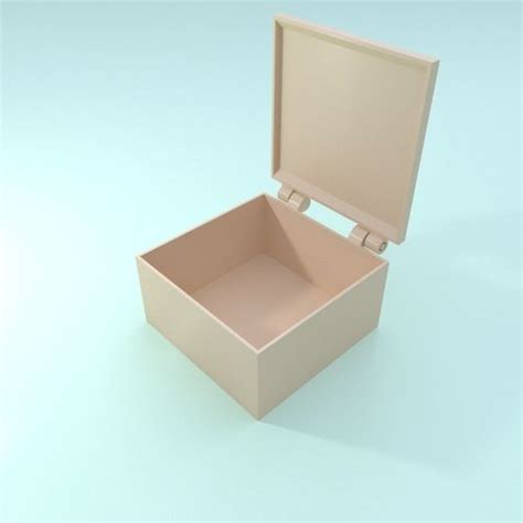 Printable Box With Hinges One Part Only 3d Model 3d Printable Cgtrader