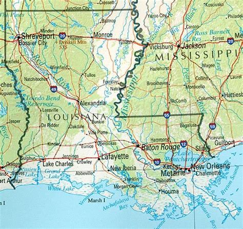 Earths Surface Louisiana Landforms