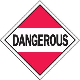 Dangerous Hazardous Material Placards Seton Hazardous Materials