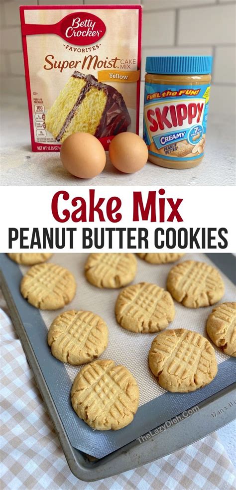 Peanut Butter Cake Mix Cookies Artofit