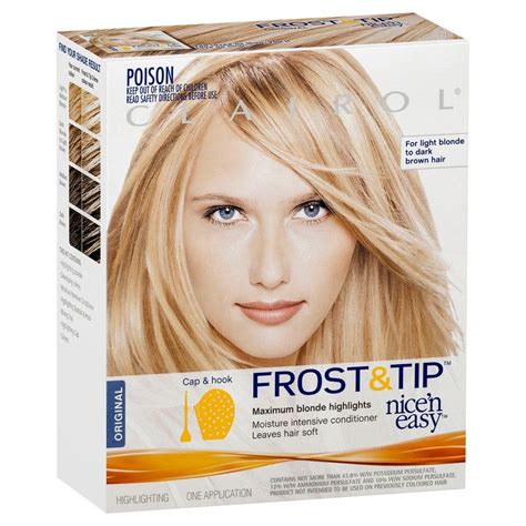 Clairol Nice N Easy Frost And Tip 1 Pack Blonde Highlights Hair Kit Cool Hair Color