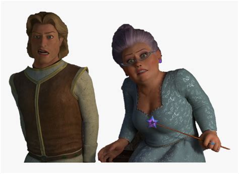 Shrek 2 Fairy Godmother And Prince Charming Png Download Transparent
