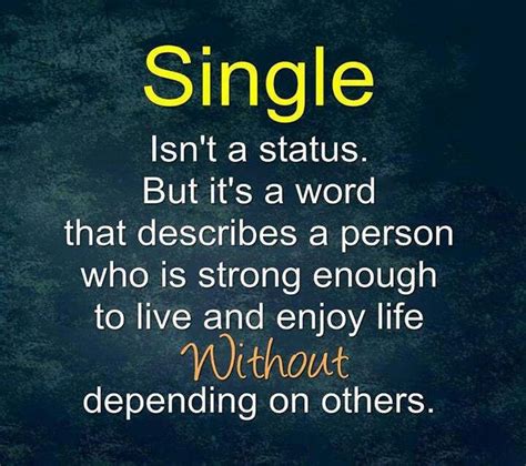 Being Single Status And Quotes