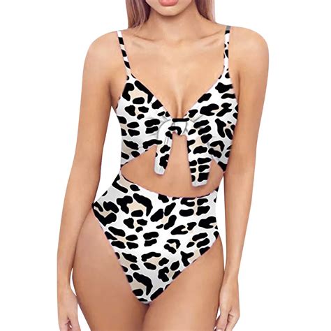 Sexy Leopard Bikinis Women Floral Print Bikini Set Swimming One Piece Swimsuits Swimwear Beach