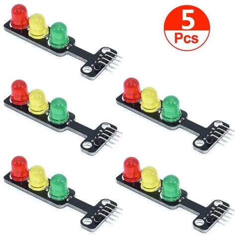 Pcs Mm V Mini Traffic Light Red Yellow Green Led Display Module