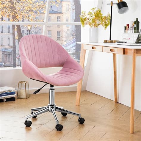 Ovios Cute Desk Chairplush Velvet Office Chair For Home Or Office