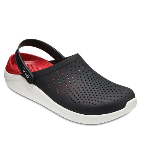 4.2 out of 5 stars 518. Crocs Relaxed Fit LiteRide Black Floater Sandals - Buy ...