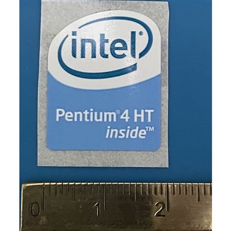 Jual Sticker Stiker Logo Intel Pentium 4 Ht Gen2 Ukuran Besar Shopee