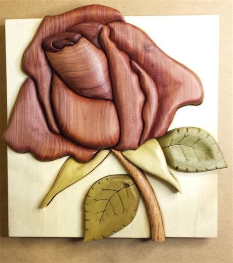 Rose Intarsia By Redoak49 ~ Woodworking Community