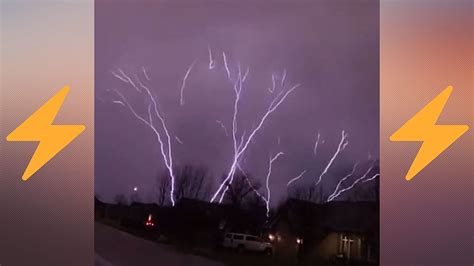 Watch Amazing Lightning Strike Caught On Camera Light Up Sky