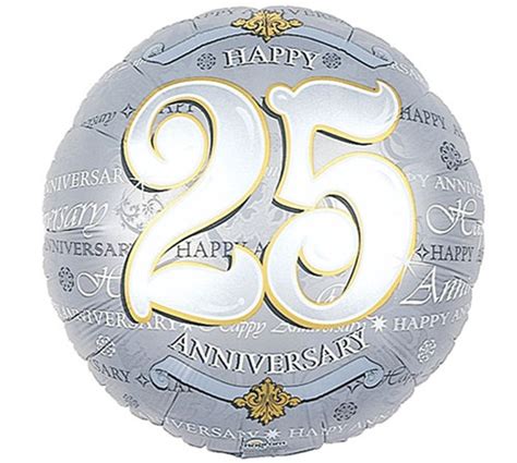 25th Anniversary Mylar Balloon Partycheap