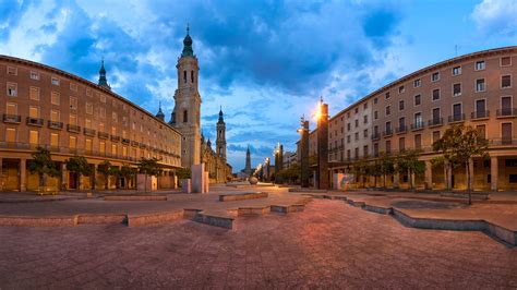 Panorama Of The Plaza Del Pilar Zaragoza Anshar Photography