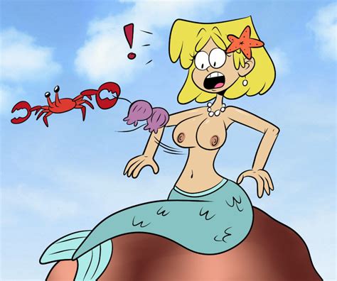 Rule 34 1girls Blonde Hair Breasts Crab Female Lori Loud Mermaid