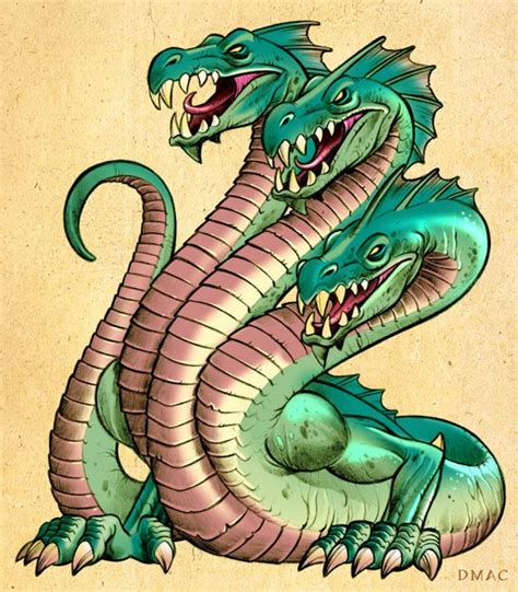 Hydra By D Mac On Deviantart Hydra Monster Monster Drawing Concept