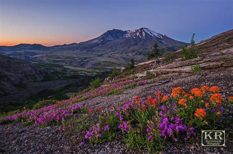 Dawns Early Light Natural Landmarks Washington State Landscape